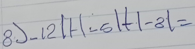 80 - 12|+|-5|+|-3|=