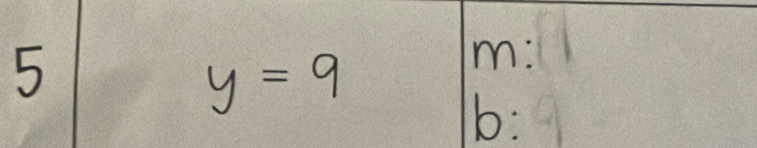 5
y=9
m
b :