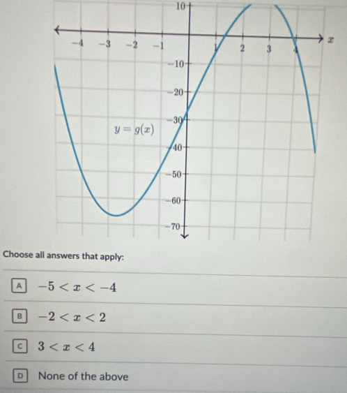 Choose
A -5
B -2
c 3
D None of the above