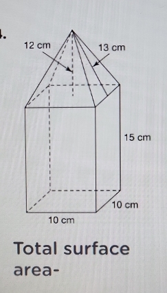 Total surface 
area-