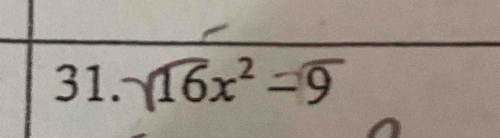 16x^2=9