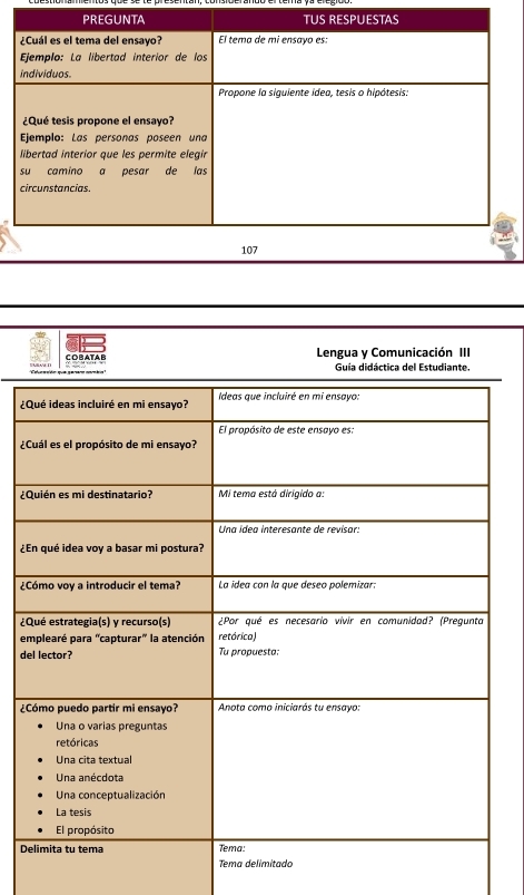 COBATA B Lengua y Comunicación III 
¿ 
¿ 
¿ 
¿ 
¿ 
¿ 
e 
d 
¿ 
D