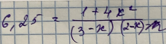 6,25= (1+4k^2)/(3-k(3-x)(2 