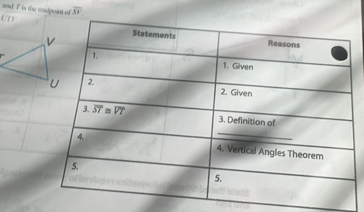 and 7 is the midpoint of overline SI
UTV