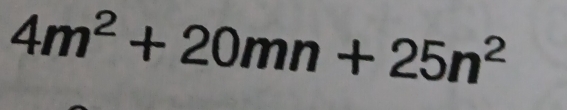 4m^2+20mn+25n^2