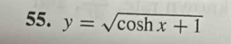 y=sqrt(cos hx+1)