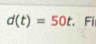 d(t)=50t Fil