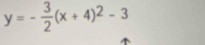 y=- 3/2 (x+4)^2-3