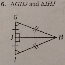 △ GHJ and △ IHJ