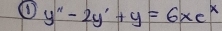 y''-2y'+y=6xc^x