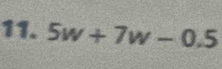 5w+7w-0.5