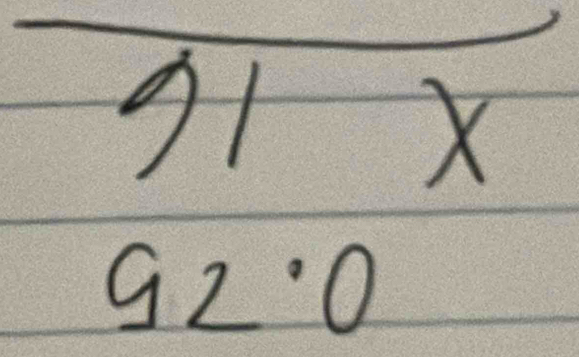 31x
S=5x
92°0