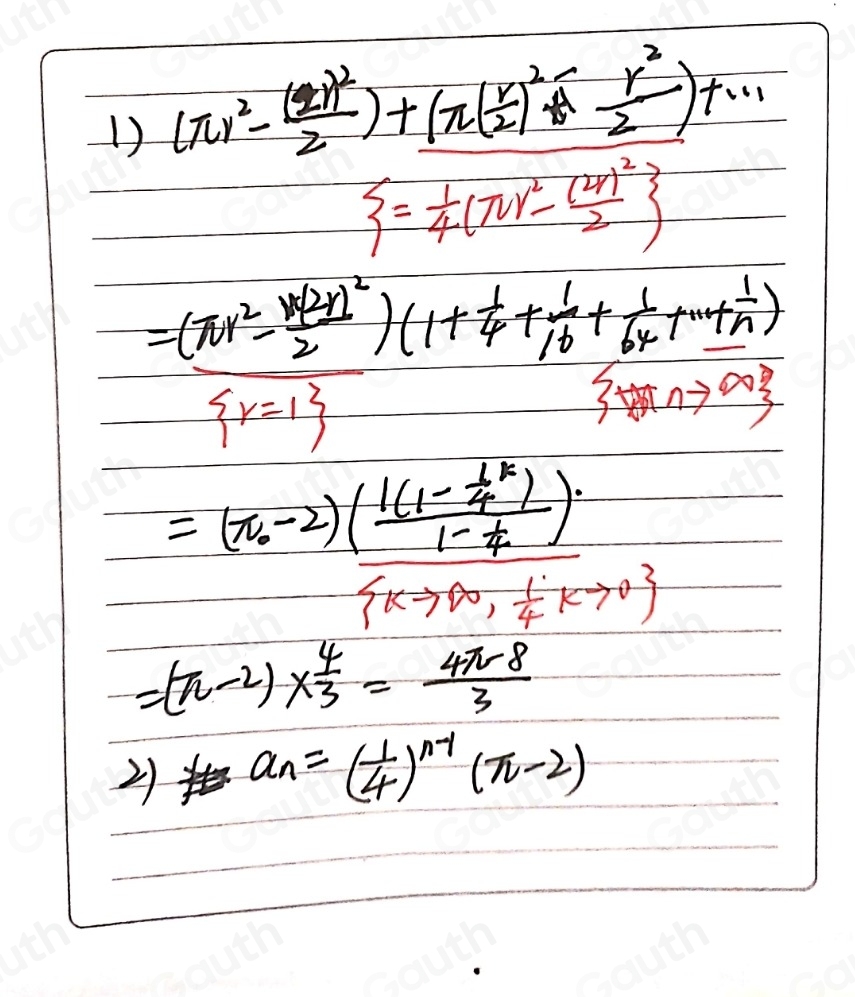 Solved: There is a set of infinite squares inscribed in a set of ...
