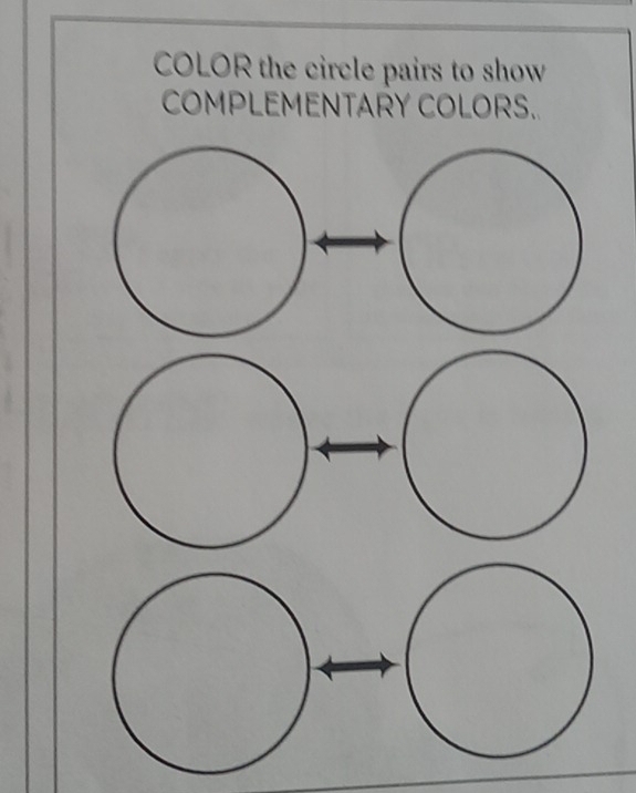 COLOR the circle pairs to show