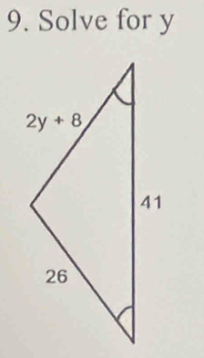 Solve for y