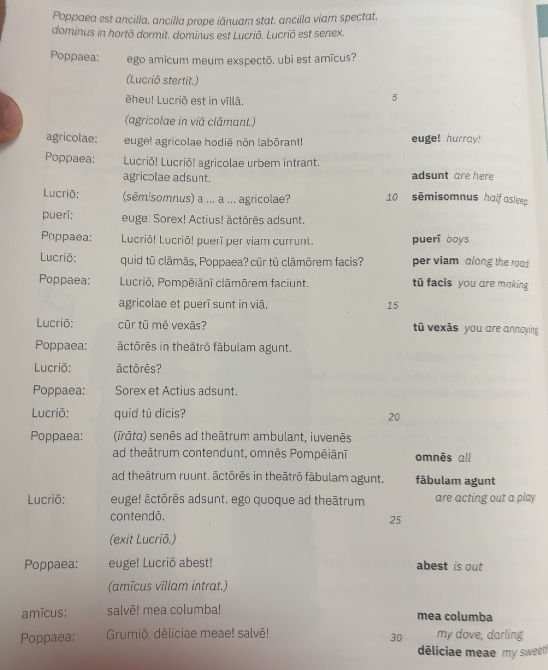 Risolto:Poppaea est ancilla. ancilla prope iānuam stat. ancilla viam ...