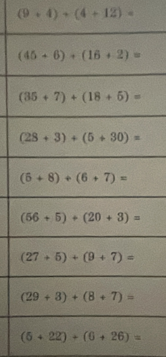 (9+4)+(4+12)=