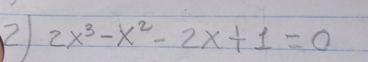 2 2x^3-x^2-2x+1=0