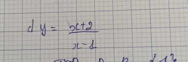 y= (x+2)/x-1 
D