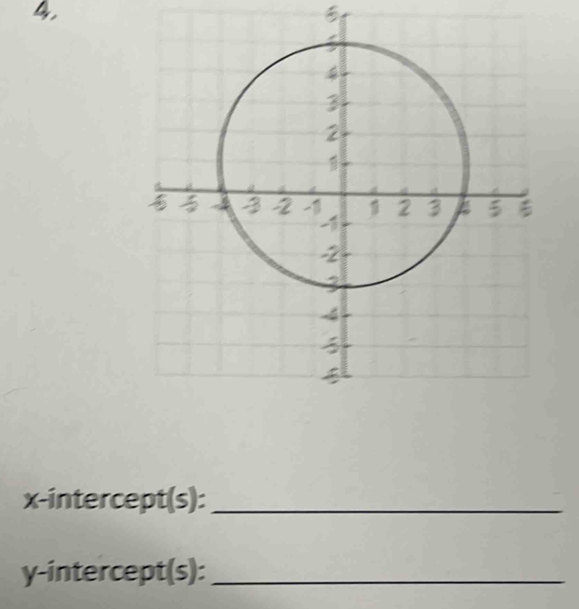 4, 
B 
x-intercept(s):_ 
y-intercept(s):_