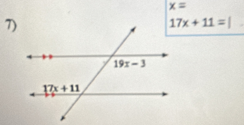 x=
7)
17x+11=