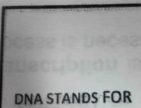 DNA STANDS FOR