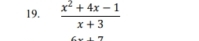  (x^2+4x-1)/x+3 
Cto