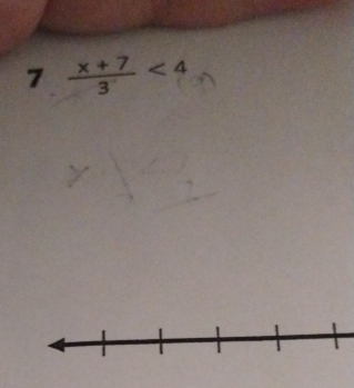 7  (x+7)/3 <4</tex>