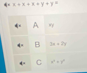 * x+x+x+y+y=