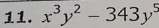 x^3y^2-343y^5