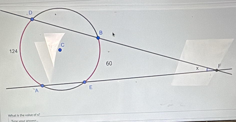 What is the value of x? 
Tyoe your answer