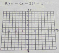 9.) y=(x-2)^2+1
x