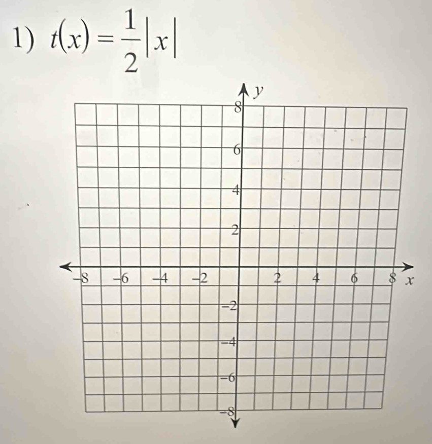 t(x)= 1/2 |x|