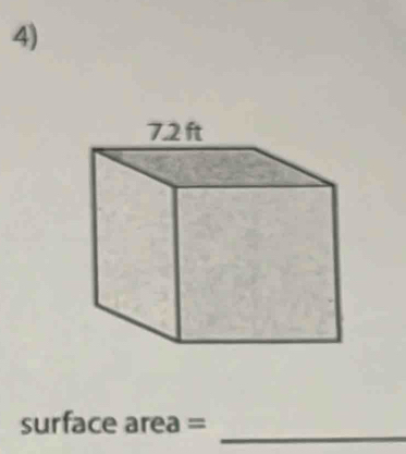 surface area =