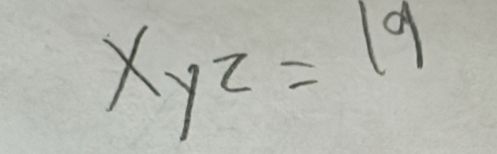 xyz=19