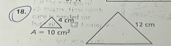 4 cm
A=10cm^2