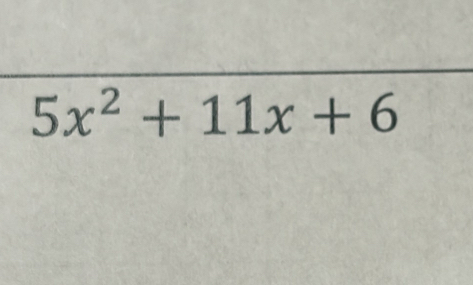 5x^2+11x+6