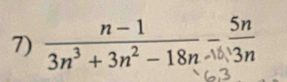 3n³ + 3n² − 18n - 3n