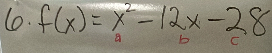 f(x)=x^2-12x-28