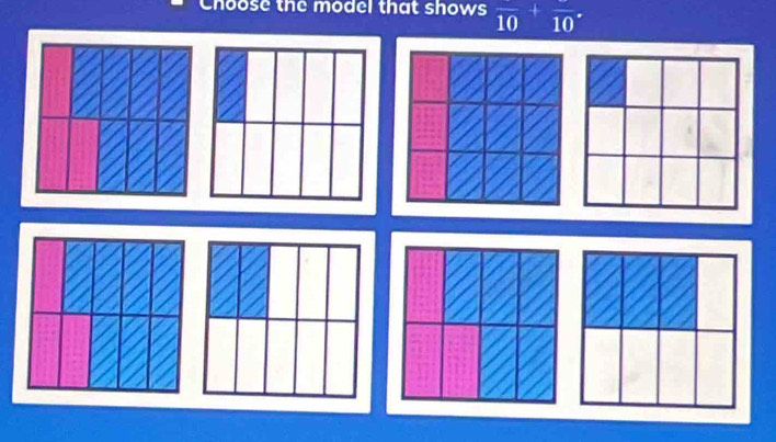 Choose the model that shows overline (10)^+overline (10)^.