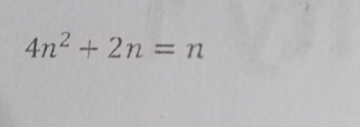 4n^2+2n=n