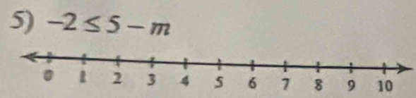 -2≤ 5-m