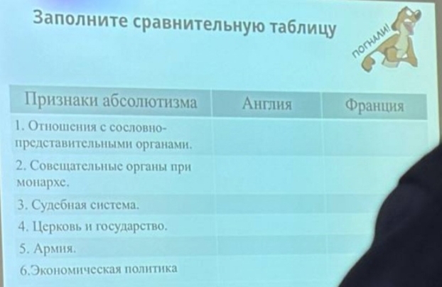 Заполните сравнительную таблицу 
TOTHAAμI