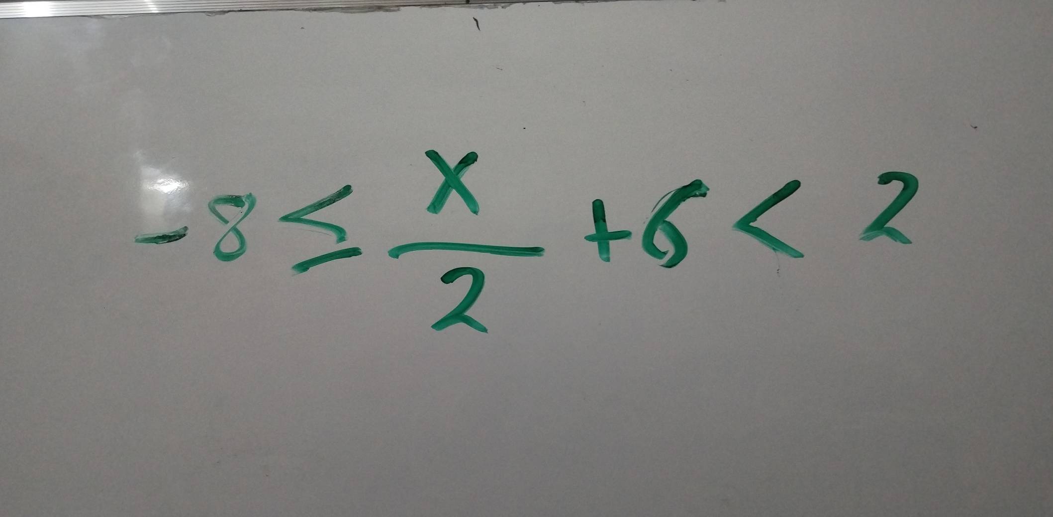 -8≤  x/2 +6<2</tex>