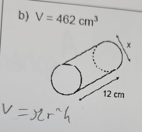 V=462cm^3
12 cm