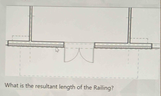 What is the resultant length of the Railing?