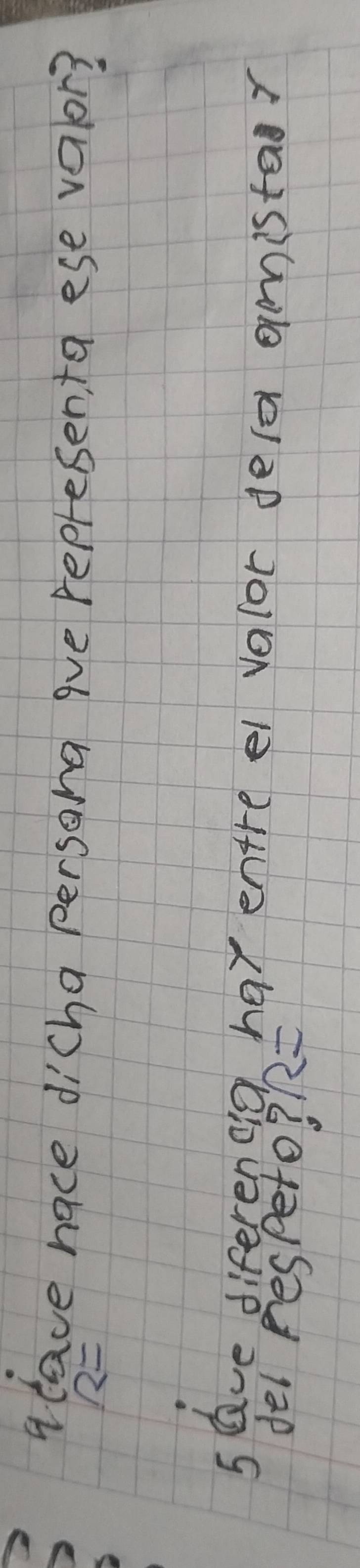 alave nace dicha persona que representa ese valor?
R=
slave diferendg har entre ei valor dela amistar 
del respeto? R=