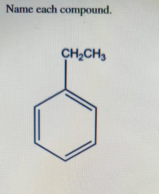 Name each compound.