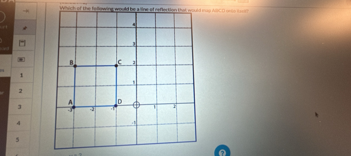 Whmap ABCD onto itself? 
saed 
0s