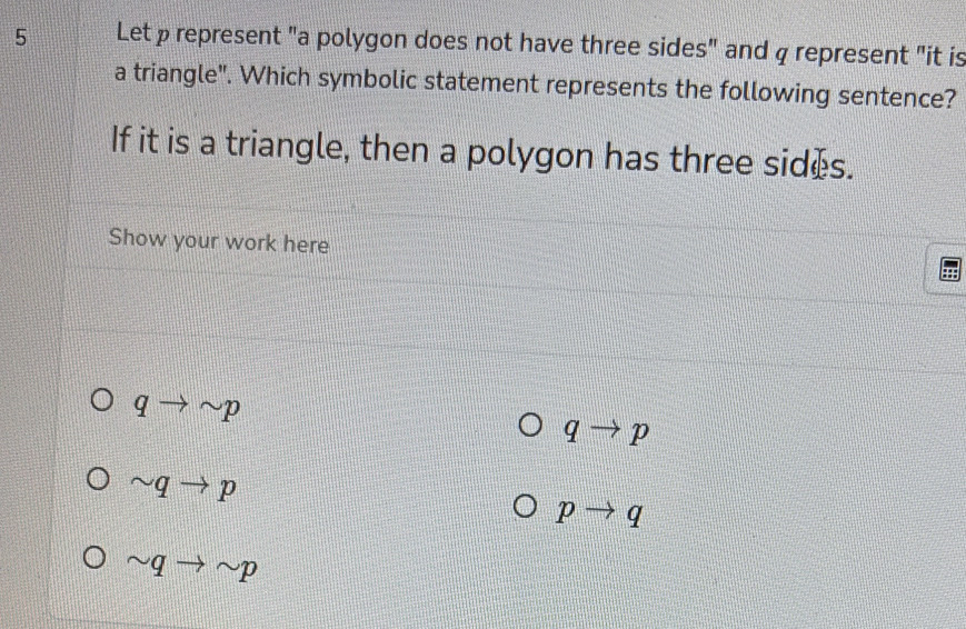 Solved: Let p represent 